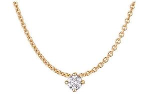 N1 Diamonds Kette mit Anhänger Rosegold 45cm mit Brillant 0,150ct