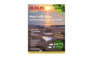 08.03.25 - Weinprobe „Meer trifft Rebe“ in Burgstädt für 2 Personen