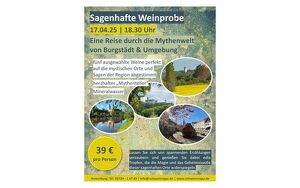 17.04.25 - Sagenhafte Weinprobe und mystische Orte für 2 Personen