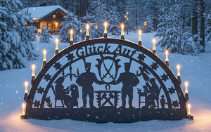 100cm ALU-Außen-Schwibbogen - freie Motivwahl