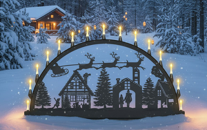 150cm ALU-Außen-Schwibbogen - Freie Motivwahl