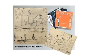 Kunstdruck nach Henry Büttner + fünfbändige Katalogreihe